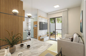 Sala Apartamento 1Q - 2